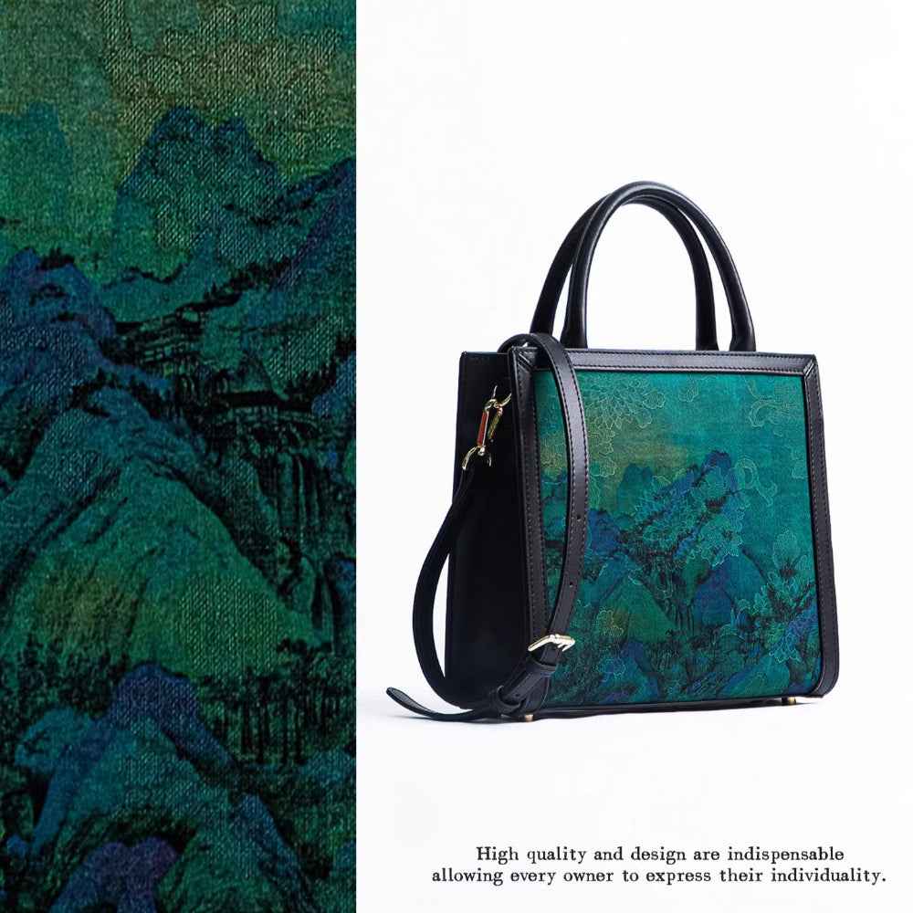 Jinsheng Flower Intangible Cultural Heritage Fragrant Cloud Yarn Bag Mulberry Silk New Chinese Style Premium Single Shoulder Portable Crossbody Music Bag