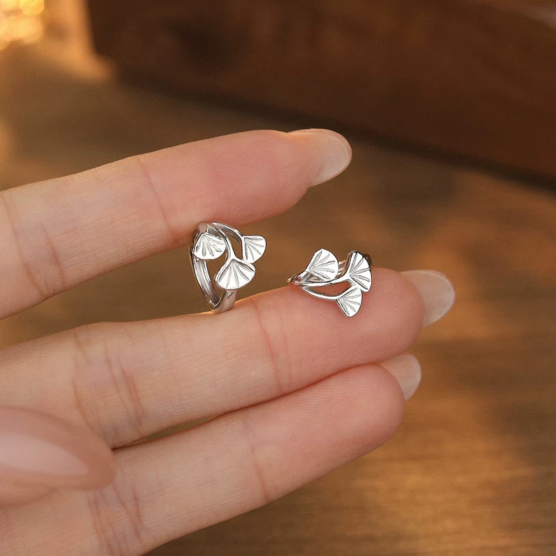 AuraKin $28–$38 Ginkgo Silver Earrings Gift