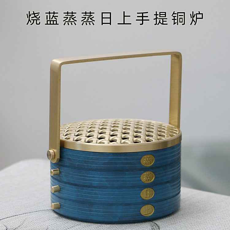 AuraKin burnt blue lotus Chinese classical incense tool set