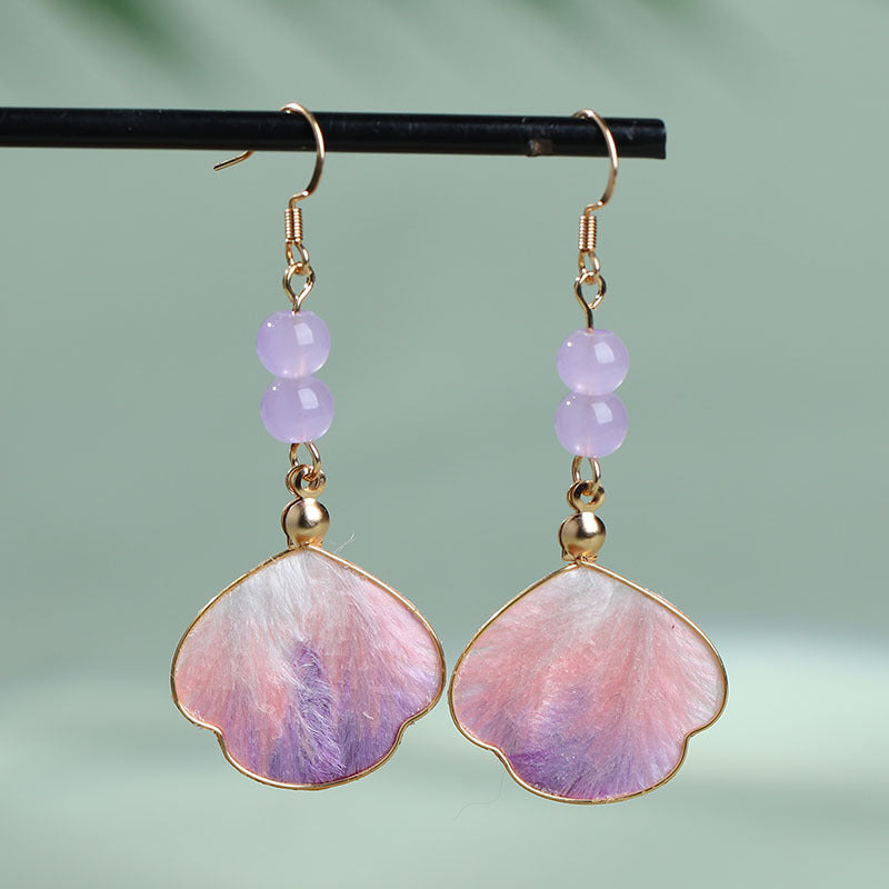 AuraKin $19.99 Silk Edelweiss Earrings Gift