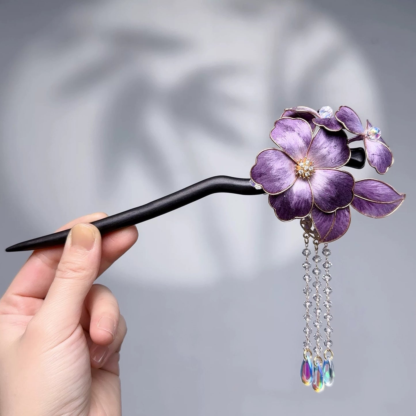 Intangible Cultural Heritage Handmade Silk Edelweiss Hairpin Female High-end Hairpin Hanfu Cheongsam Bride Disc Hairpin for Gifts - AuraKin