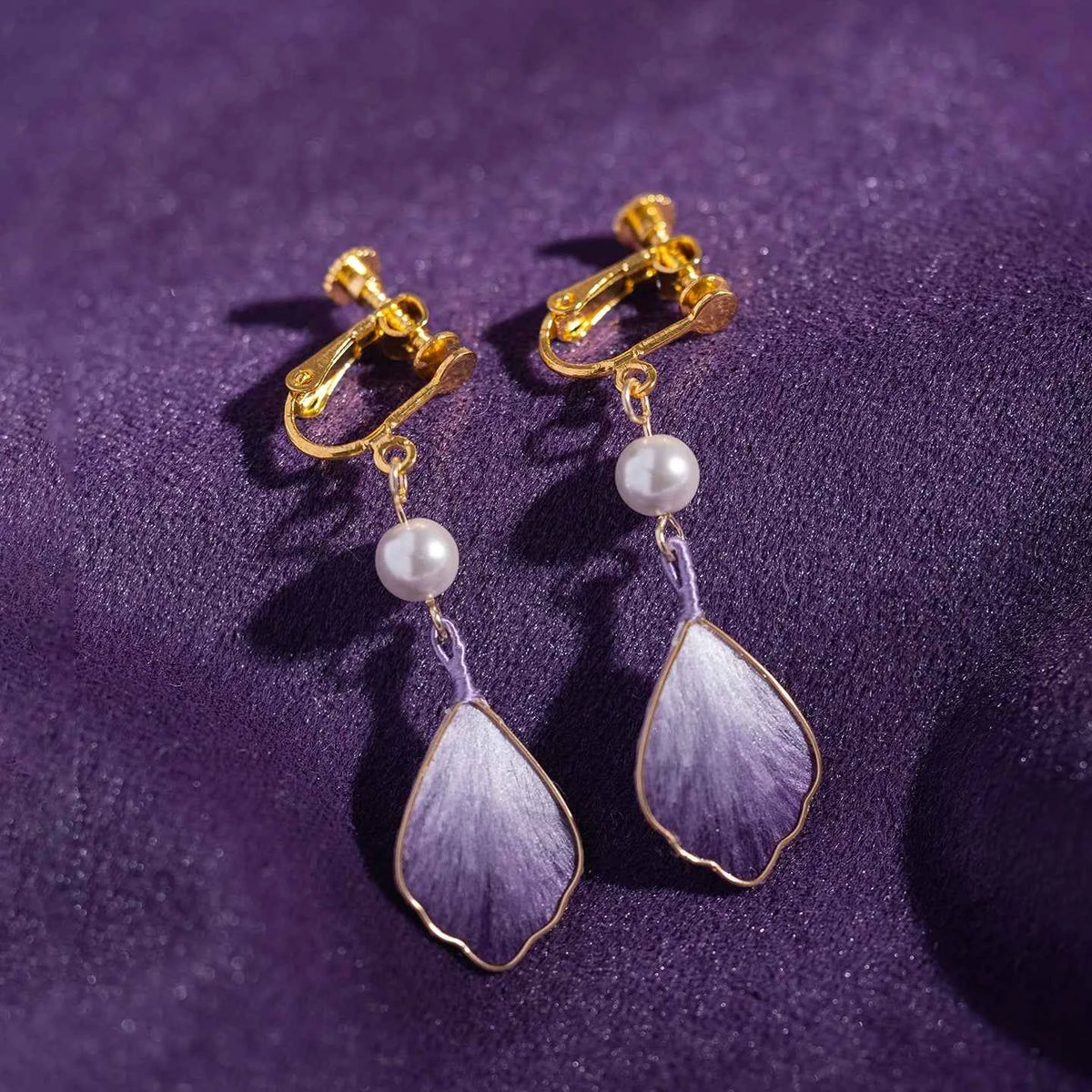 Original intangible cultural heritage fluff earrings for women's high ...
