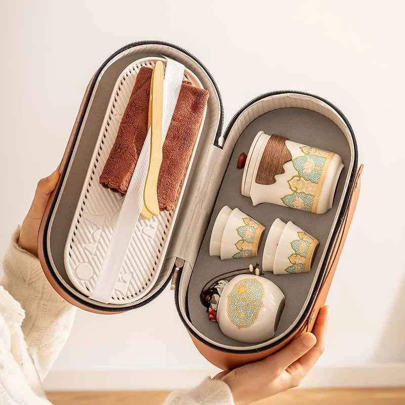 AuraKin Travel Portable Tea Set - AuraKin Gift
