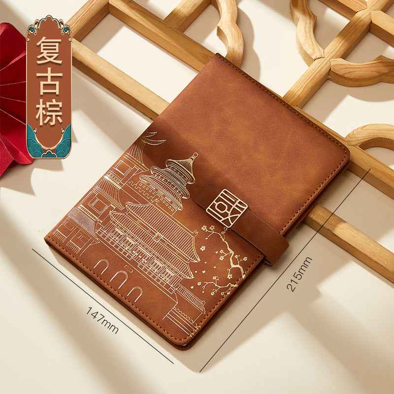 Chinese style A5 Guochao notebook custom-made high-end suit notepad Forbidden City merchandise souvenir plus logo