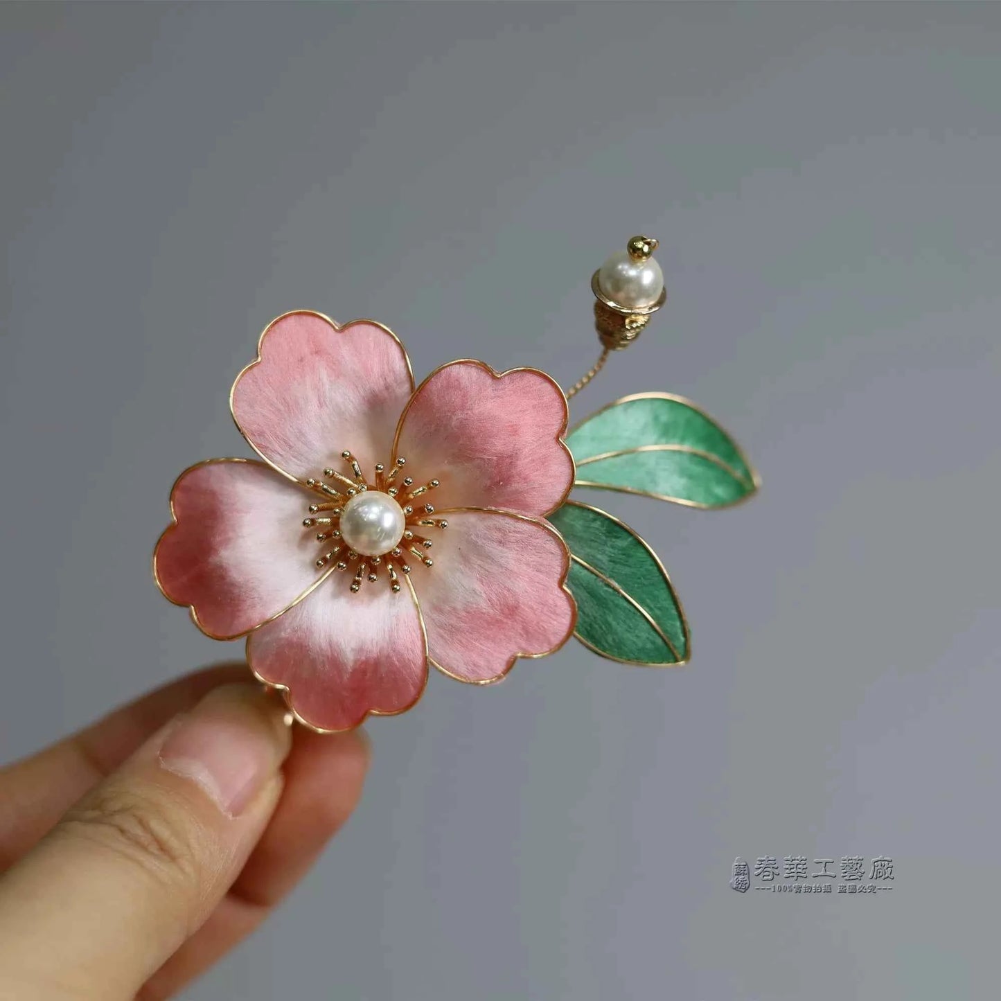 Intangible Cultural Heritage Handmade Edelweiss Hairpin Silk Thread New Chinese Collar Clip National Style Hanfu Accessories Going Abroad Gift