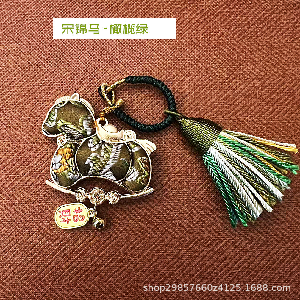 AuraKin double-sided Song Jin gourd keychain and bag charm