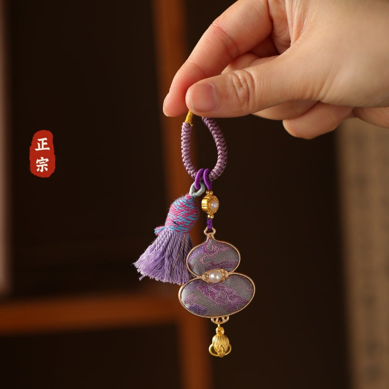 2026 Song Jin gourd bag hanging keychain, Song Jin DIY accessories, gourd pendant, national style Hanfu accessories - AuraKin