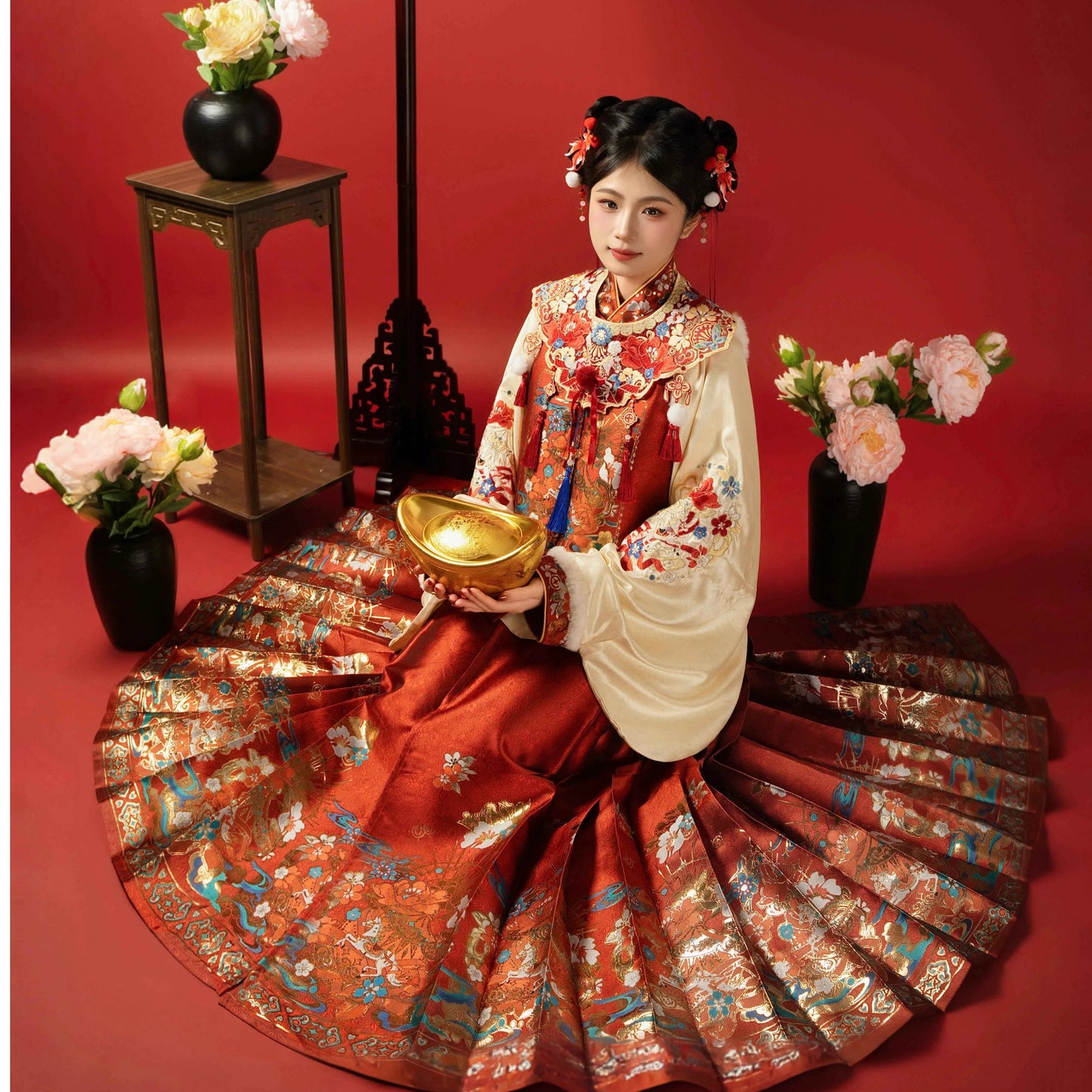 AuraKin Ming-style New Year Hanfu robe for cultural celebration styling
