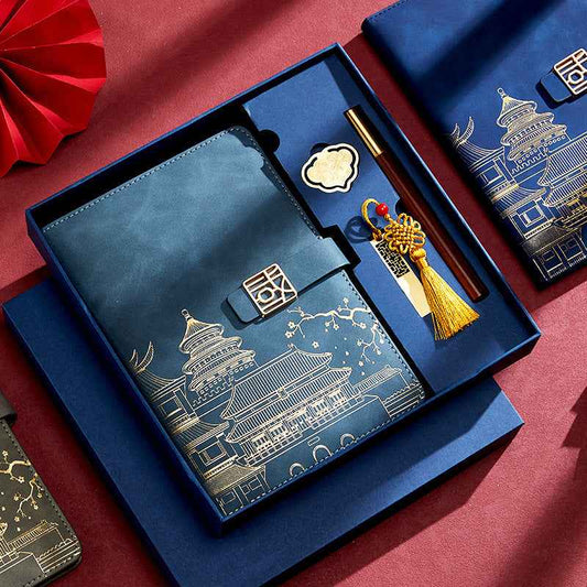 Chinese style A5 Guochao notebook custom-made high-end suit notepad Forbidden City merchandise souvenir plus logo