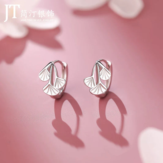 AuraKin $28–$38 Ginkgo Silver Earrings Gift - AuraKin Gift