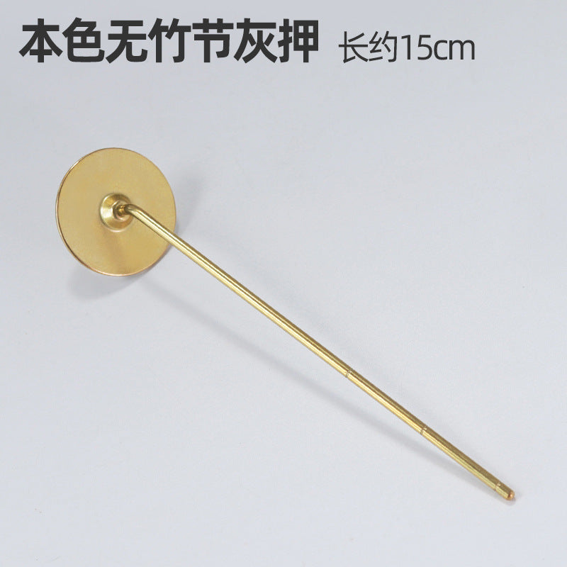 AuraKin brass incense seal tool set with burner spoon and incense accessories
