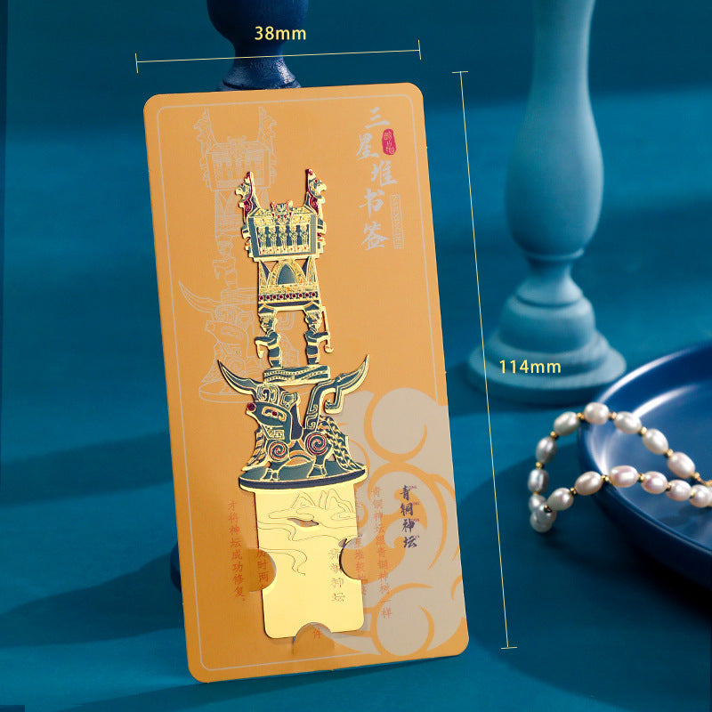 AuraKin Sanxingdui museum inspired Chinese style bookmark gift