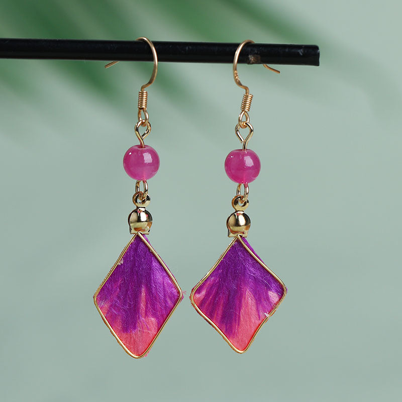 AuraKin $19.99 Silk Edelweiss Earrings Gift