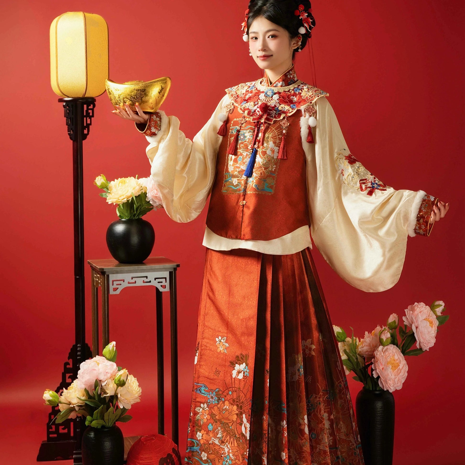 AuraKin Ming-style New Year Hanfu robe for cultural celebration styling