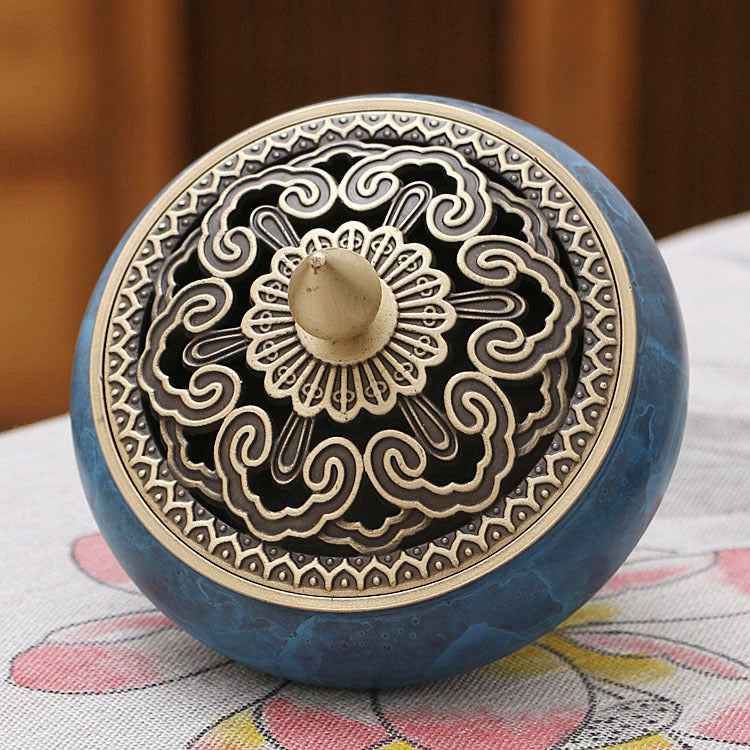 AuraKin burnt blue lotus Chinese classical incense tool set
