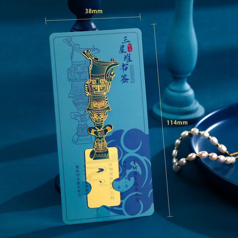 AuraKin Sanxingdui museum inspired Chinese style bookmark gift