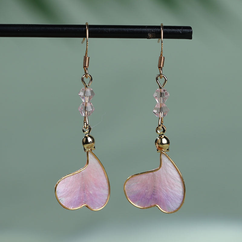 AuraKin $19.99 Silk Edelweiss Earrings Gift