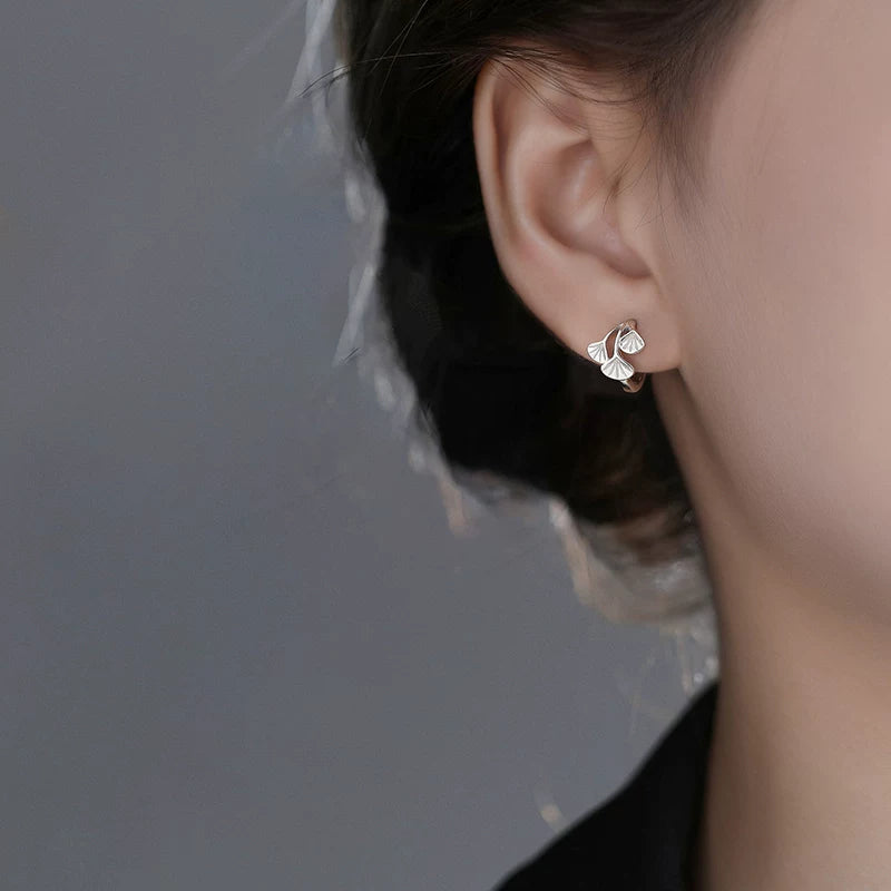 AuraKin $28–$38 Ginkgo Silver Earrings Gift