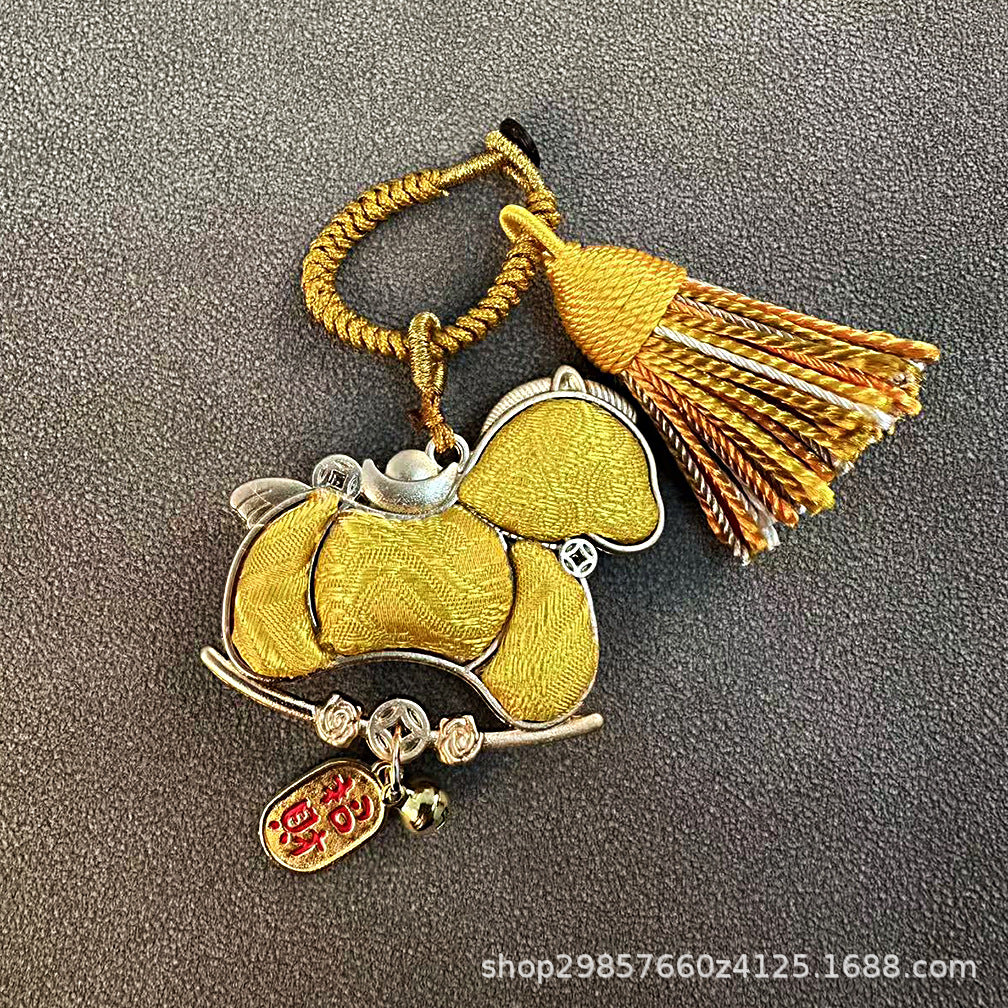 AuraKin double-sided Song Jin gourd keychain and bag charm