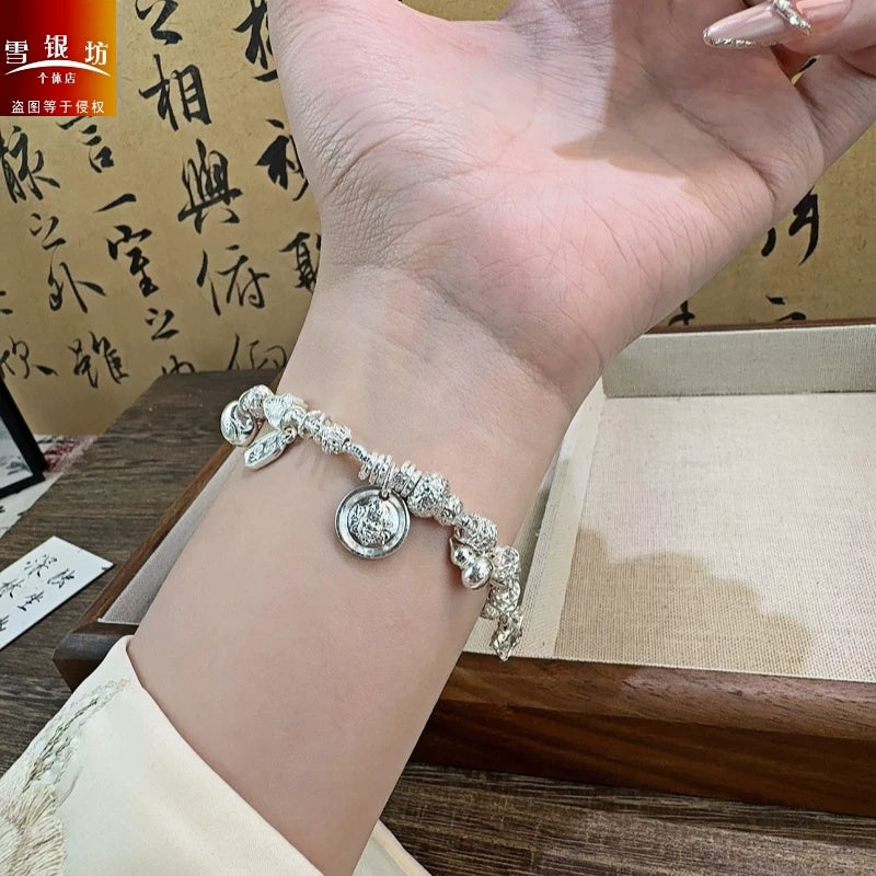 AuraKin Silver Yellow Bracelet