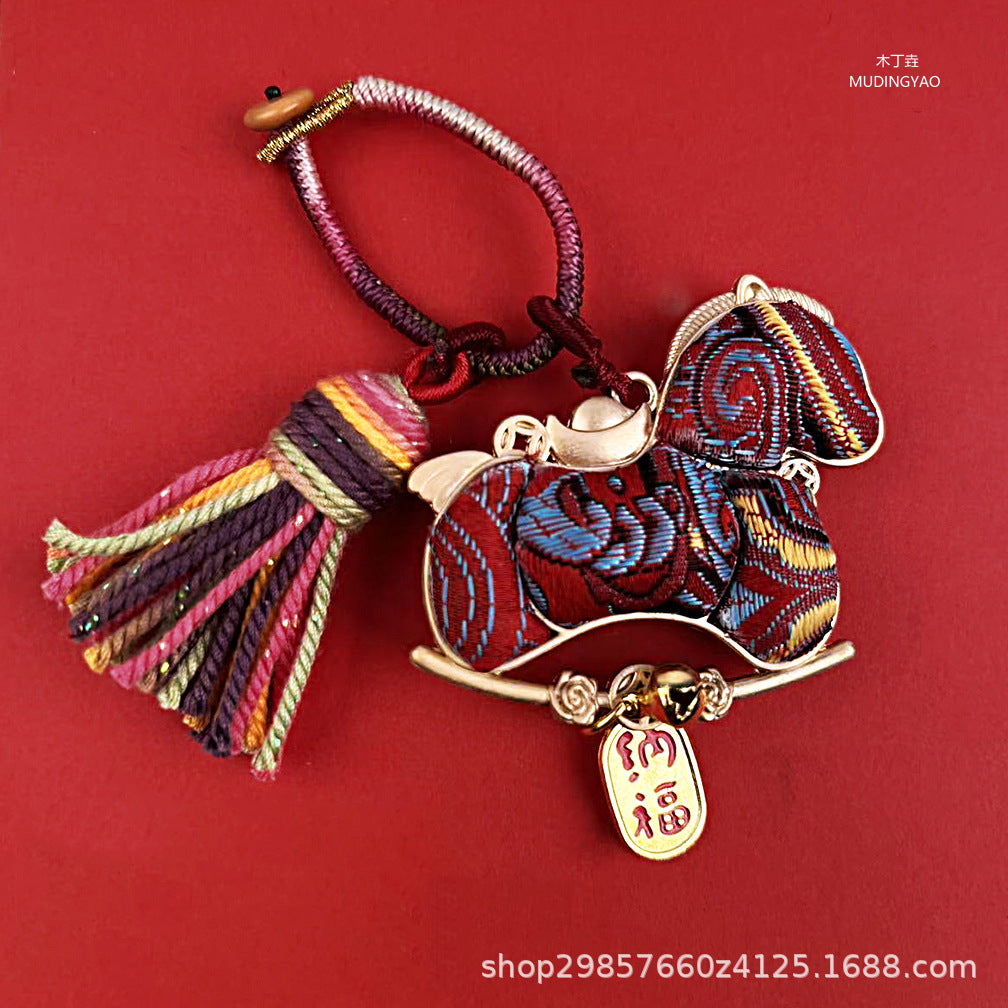 AuraKin double-sided Song Jin gourd keychain and bag charm