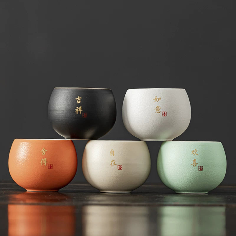 AuraKin Forbidden City guochao ceramic teacup gift set for elegant tea rituals