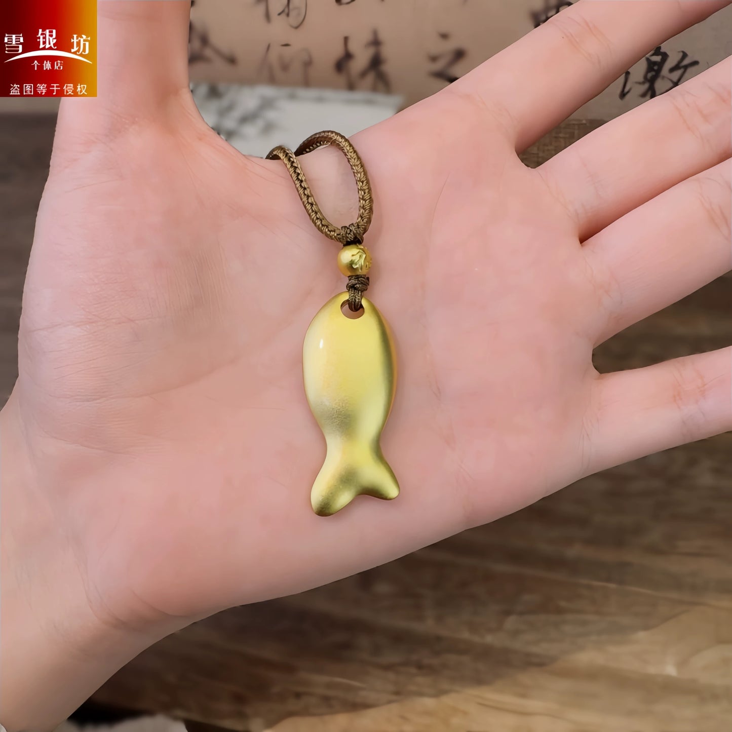 AuraKin Goldfish Sterling Silver Necklace