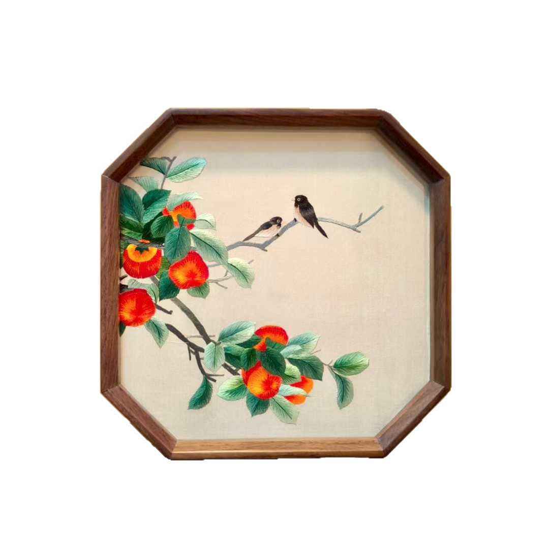 Suzhou embroidery table double-sided embroidery pure handmade ornament table screen classical specialty gifts for foreigners Shu embroidery souvenir