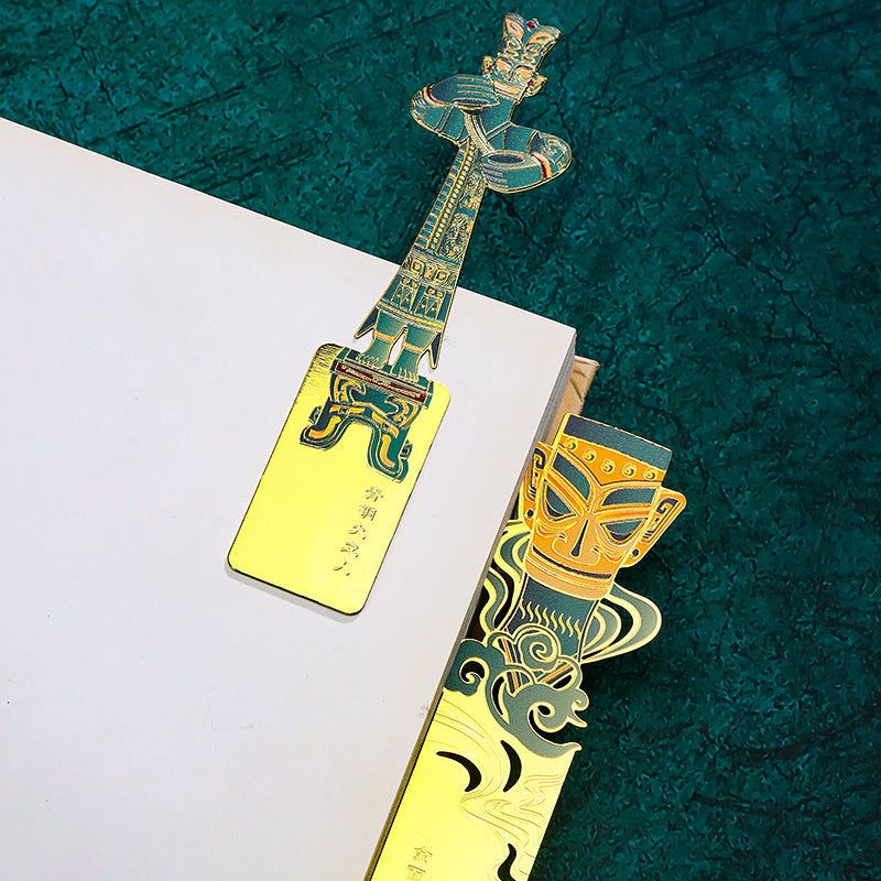 AuraKin Sanxingdui museum inspired Chinese style bookmark gift