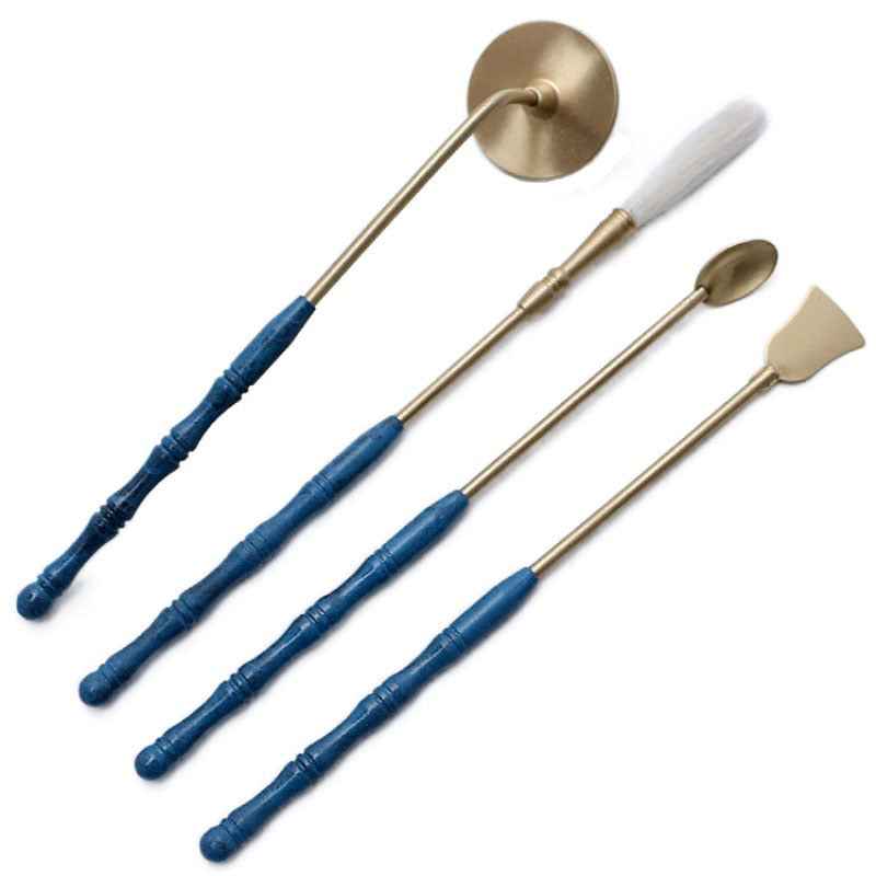 AuraKin burnt blue lotus Chinese classical incense tool set