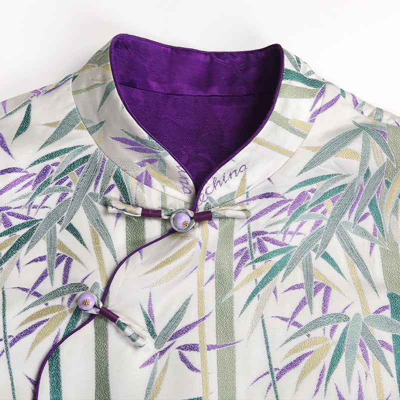 Double-sided mulberry silk national style vest for women's autumn and winter new Chinese silk brocade buckle vest accepts customization