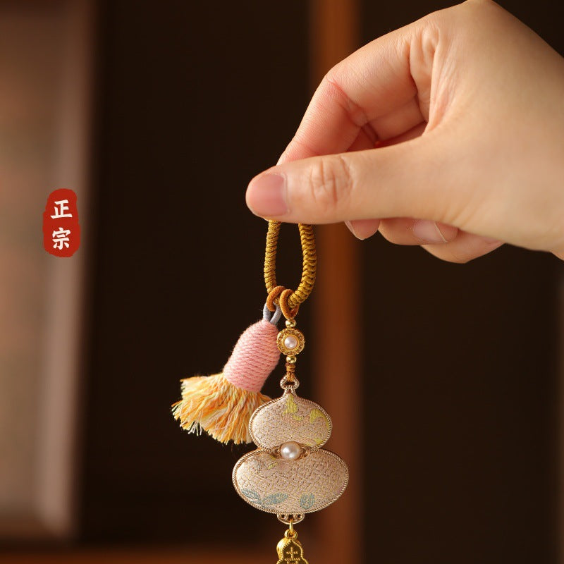 2026 Song Jin gourd bag hanging keychain, Song Jin DIY accessories, gourd pendant, national style Hanfu accessories - AuraKin