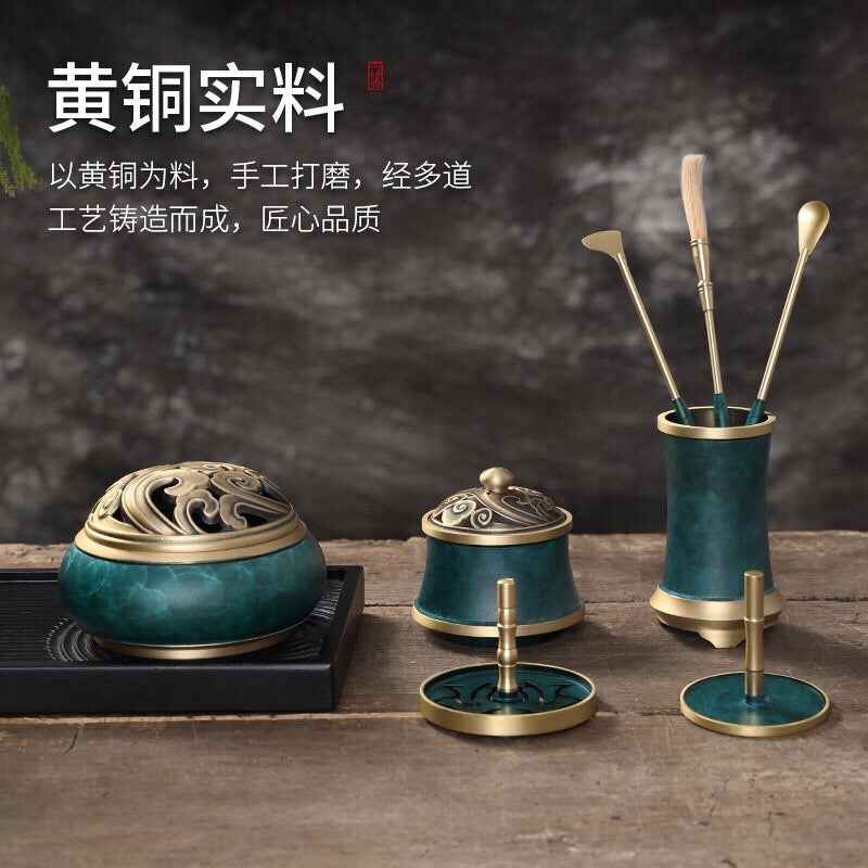 Xiangyun incense seal nine-piece set, blue rhyme beating incense seal gift box set, household incense seal burner incense seal set gift