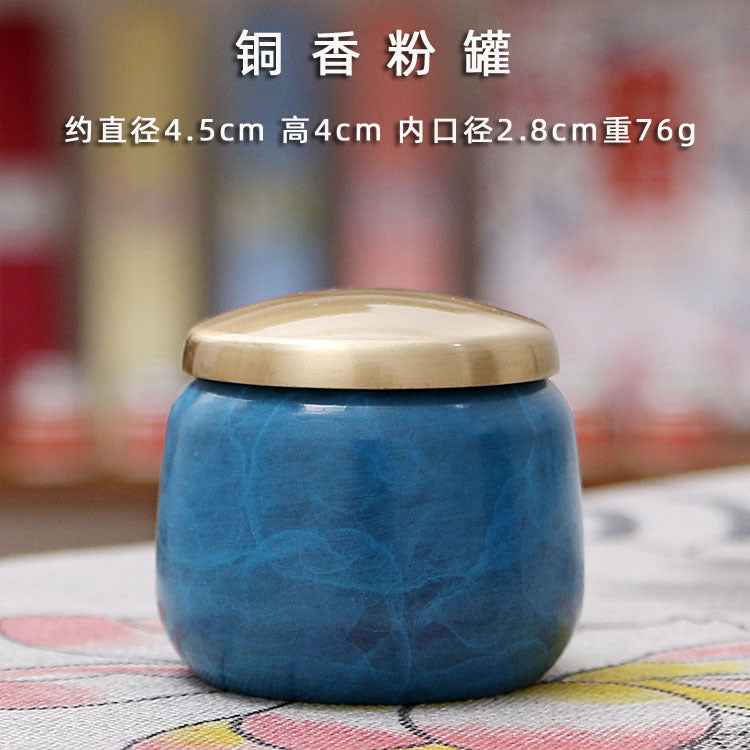 AuraKin burnt blue lotus Chinese classical incense tool set