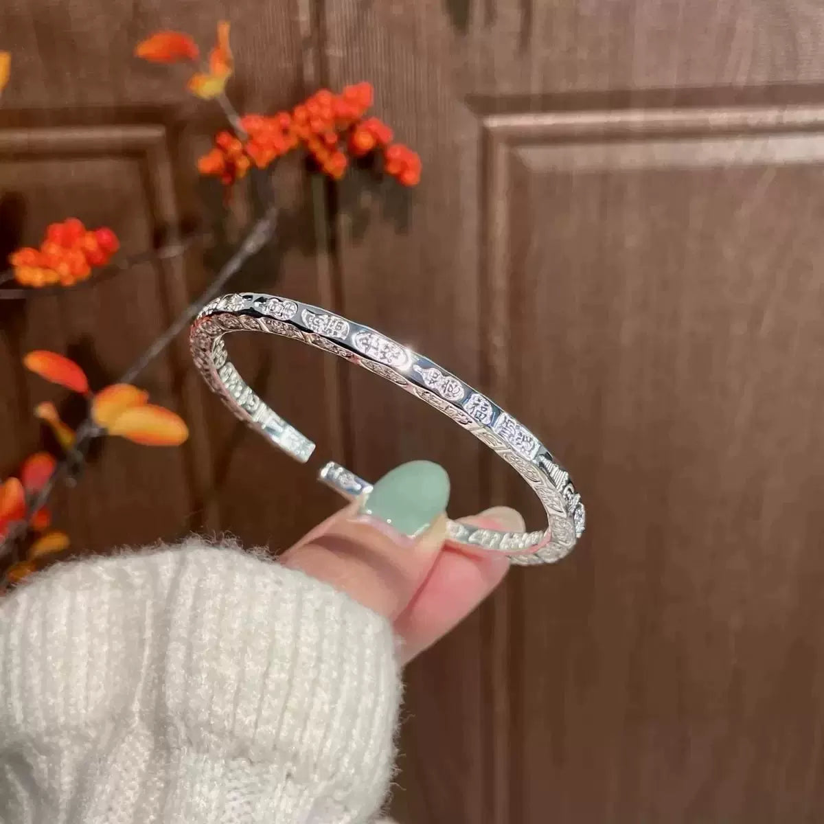 AuraKin Sifang Jiyan Silver Bracelet