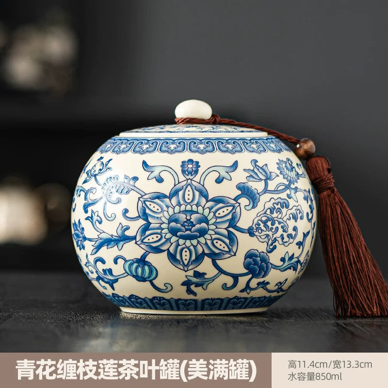 persimmon ruyi persimmon ceramic tea jar sealed jar tea jar storage jar storage jar empty jar household ornament ideas - AuraKin