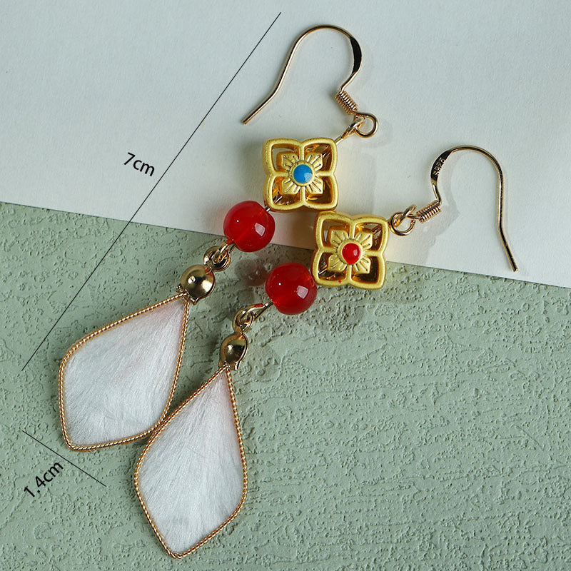 AuraKin $19.99 Velvet Flower Earrings Gift