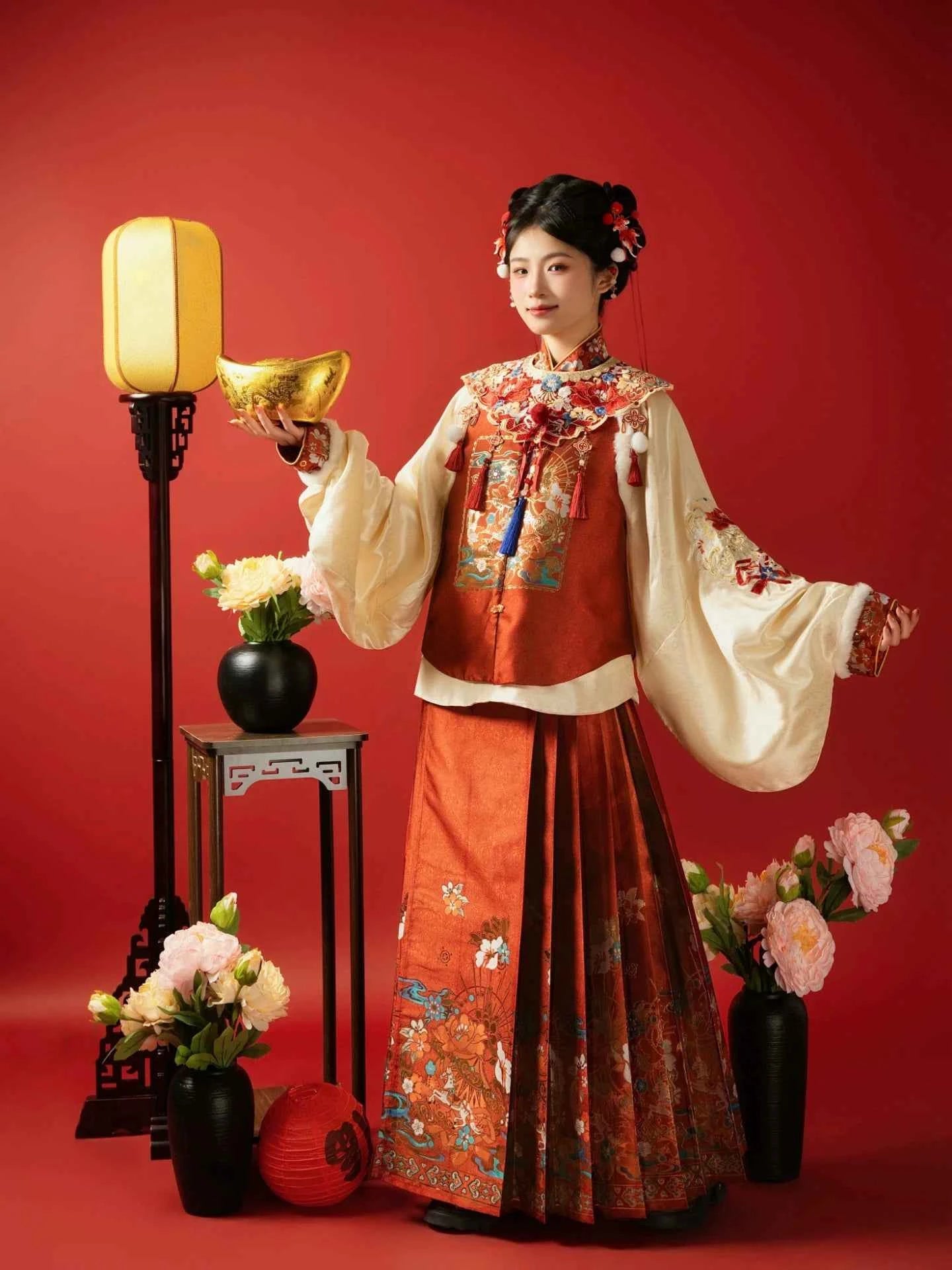 AuraKin Ming-style New Year Hanfu robe for cultural celebration styling