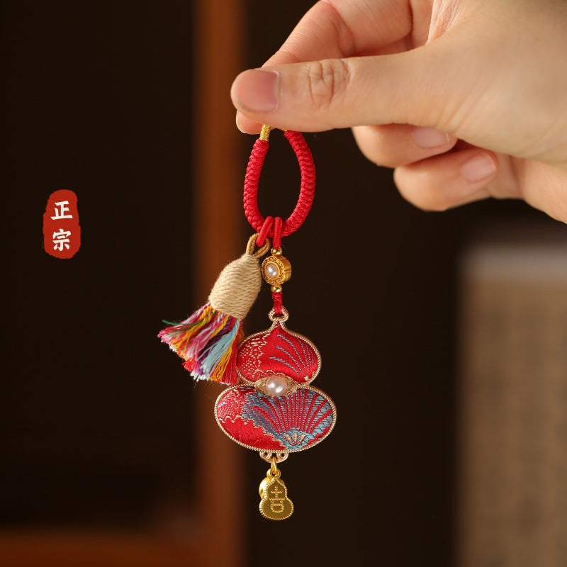 2026 Song Jin gourd bag hanging keychain, Song Jin DIY accessories, gourd pendant, national style Hanfu accessories - AuraKin