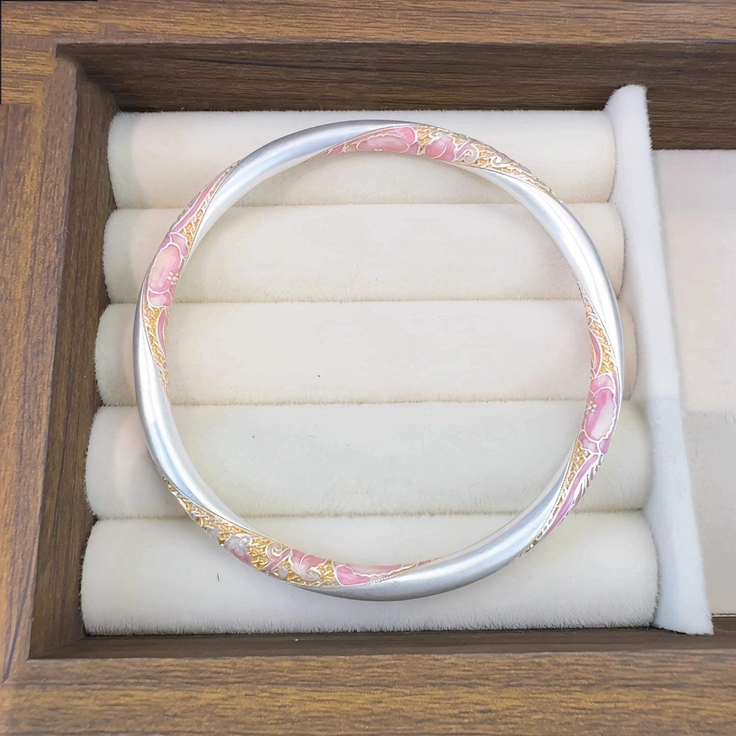 AuraKin Wangshuhe Silver Enamel Bracelet