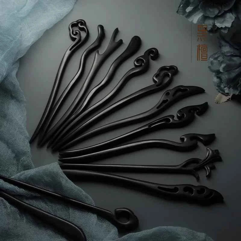 AuraKin Ebony Hairpin - AuraKin Gift