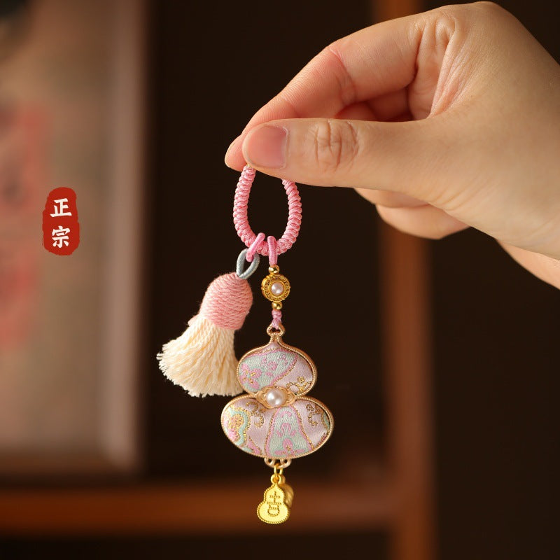 2026 Song Jin gourd bag hanging keychain, Song Jin DIY accessories, gourd pendant, national style Hanfu accessories - AuraKin