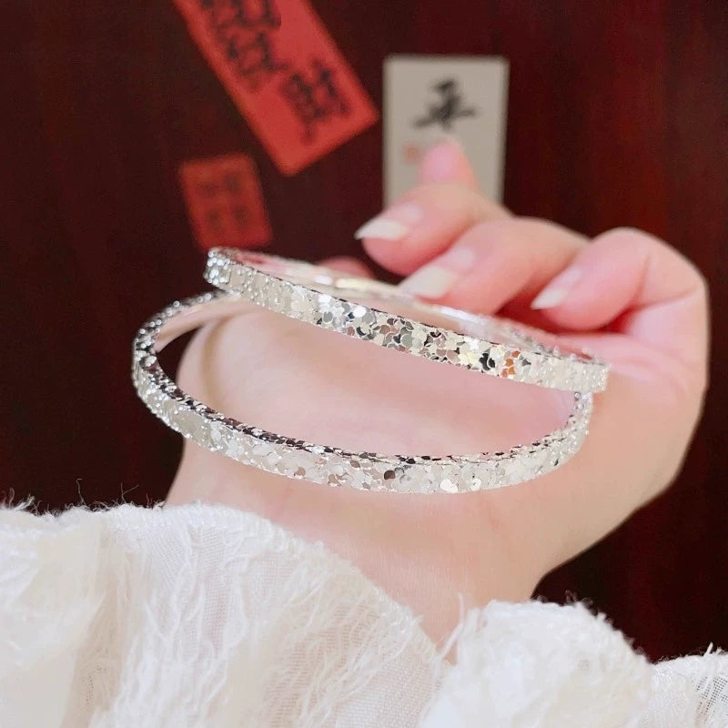 AuraKin Silver Bracelet Broken Ice