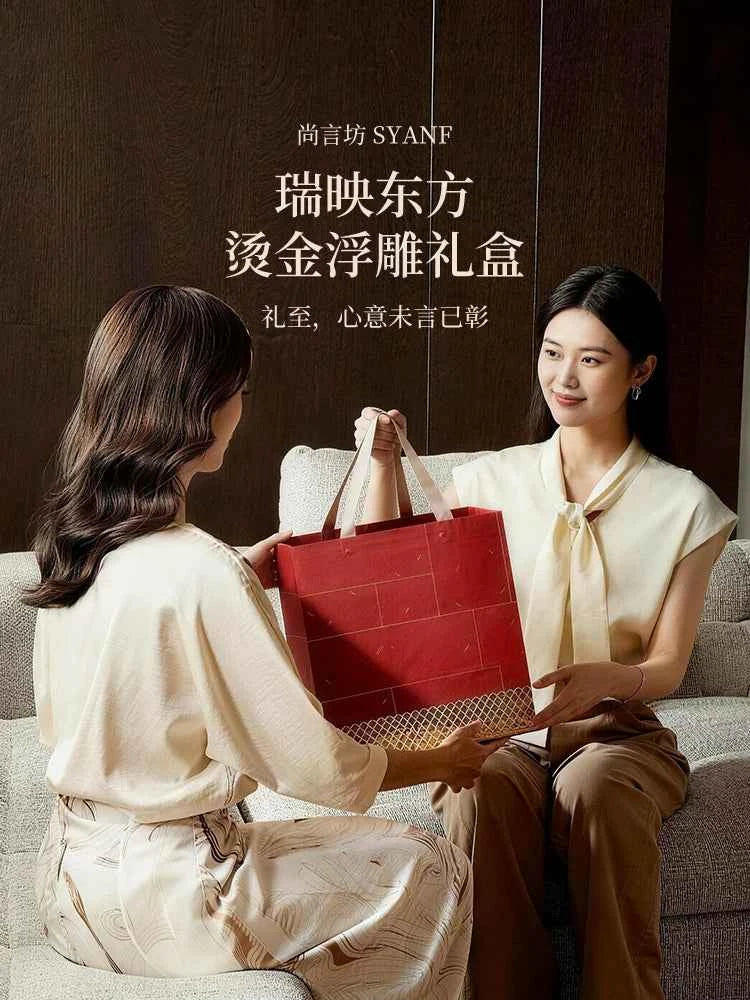 Intangible cultural heritage curium nails five famous kiln tea set 2026 new teapot teacup high-end elders housewarming gift