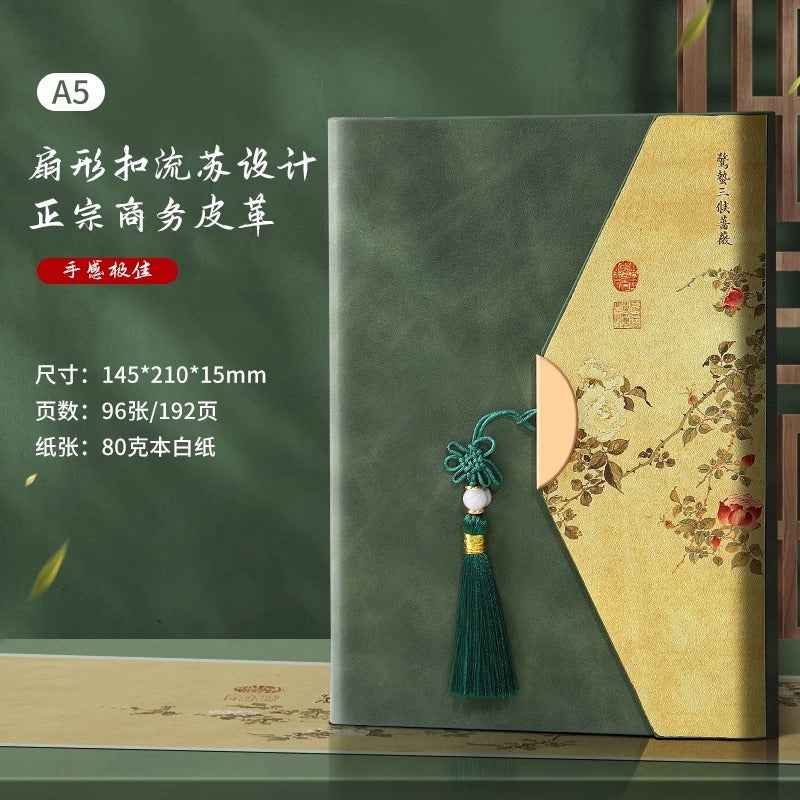 Guochao merchandise notebook custom printable logo retro Chinese style high-end business notepad gift box set