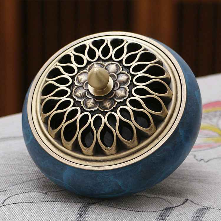 AuraKin burnt blue lotus Chinese classical incense tool set