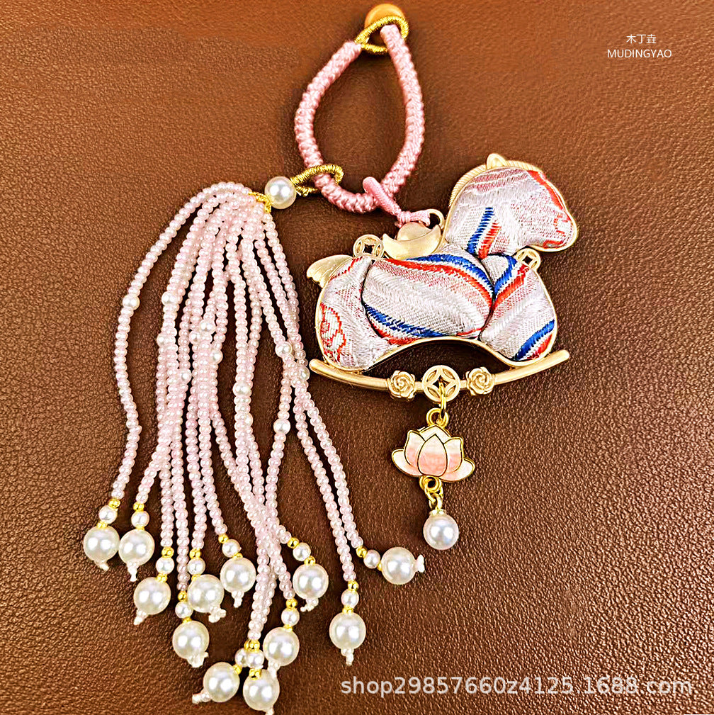 AuraKin double-sided Song Jin gourd keychain and bag charm