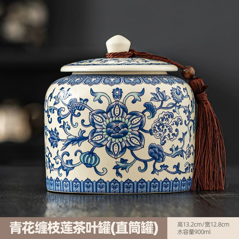 persimmon ruyi persimmon ceramic tea jar sealed jar tea jar storage jar storage jar empty jar household ornament ideas - AuraKin
