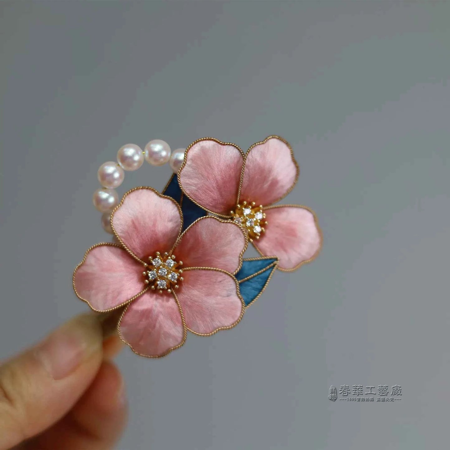 Intangible Cultural Heritage Handmade Edelweiss Hairpin Silk Thread New Chinese Collar Clip National Style Hanfu Accessories Going Abroad Gift