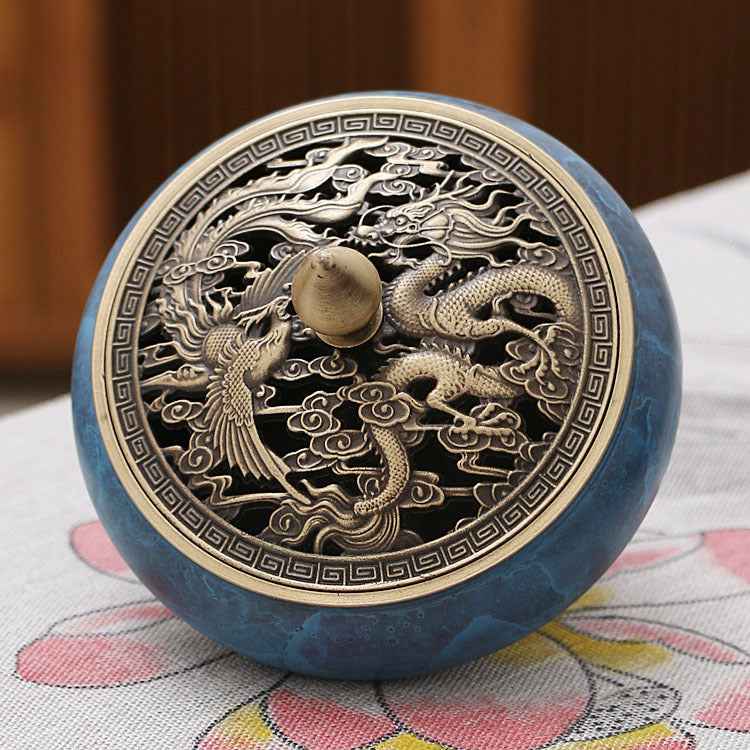 AuraKin burnt blue lotus Chinese classical incense tool set